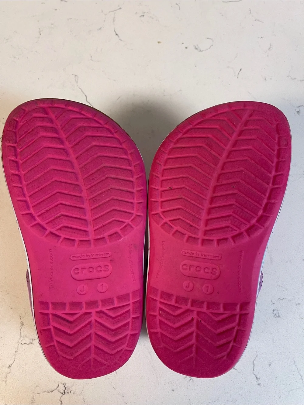 Crocs Kids' Crocband Butterfly Clogs Candy Pink Size 1 Junior Style # 202664
